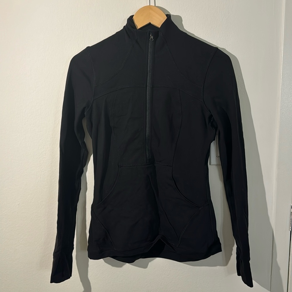 COPY - Lululemon black half zip jacket